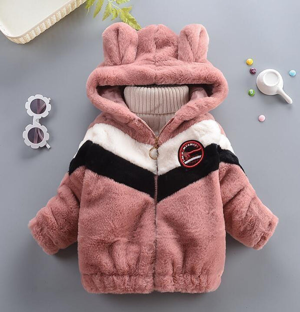 Baby Toddler Clothes Cute Fleece Fur Winter Warm Coat / Jacket for Kids Outerwear