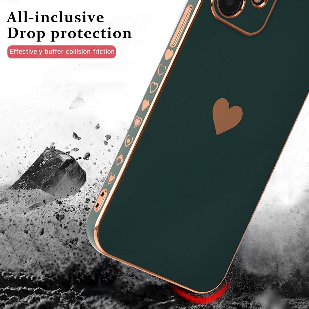 Elegant Women Phone Case For iPhone 13 14 Pro Camera Lens Protection For iPhone 12 11 Pro Max 14Plus Shockproof Case Luxurious Bumper Cute Pattern Women Girls Soft Silicone Shockproof Camera Case