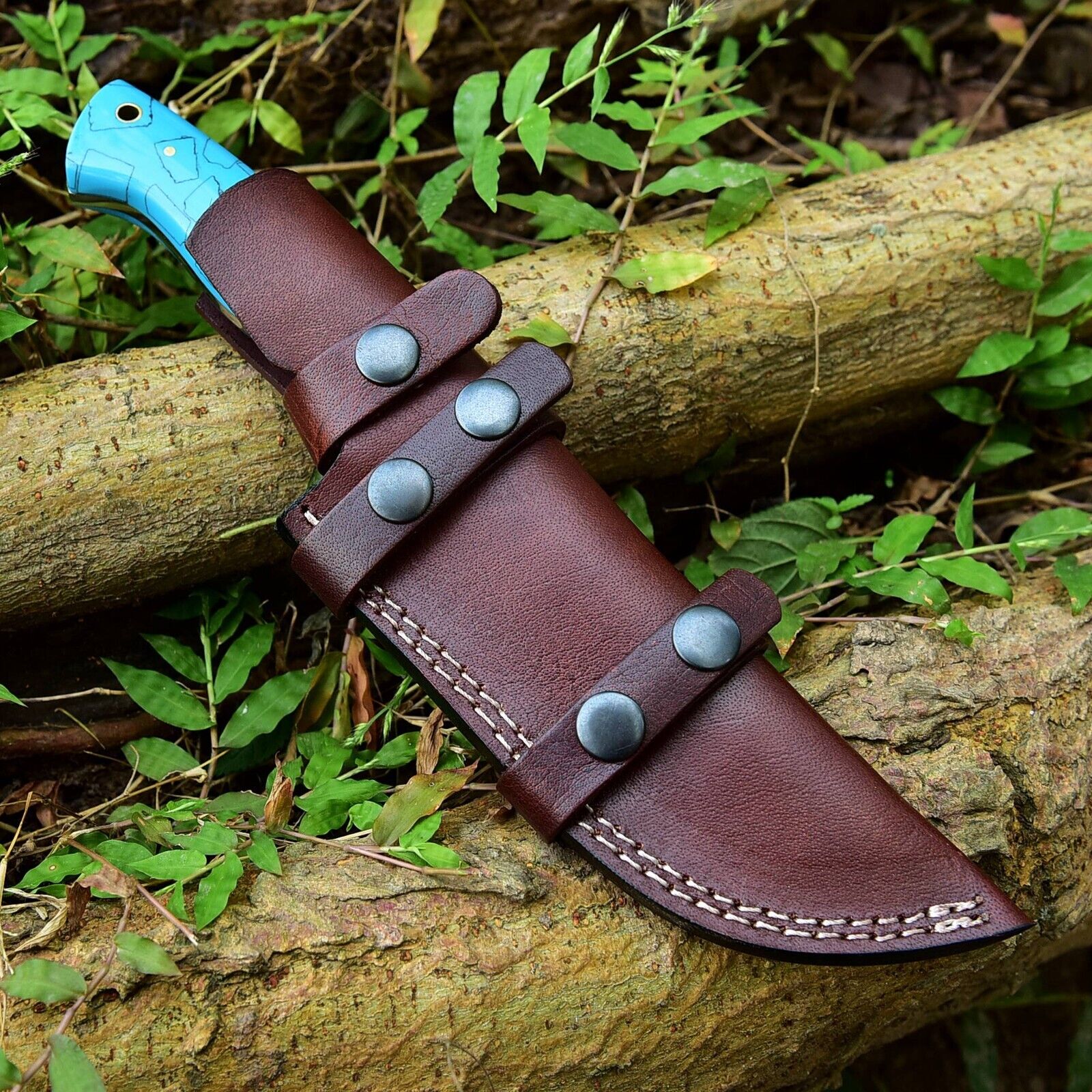 Custom Handmade Damascus Skinning Knife – 4.5