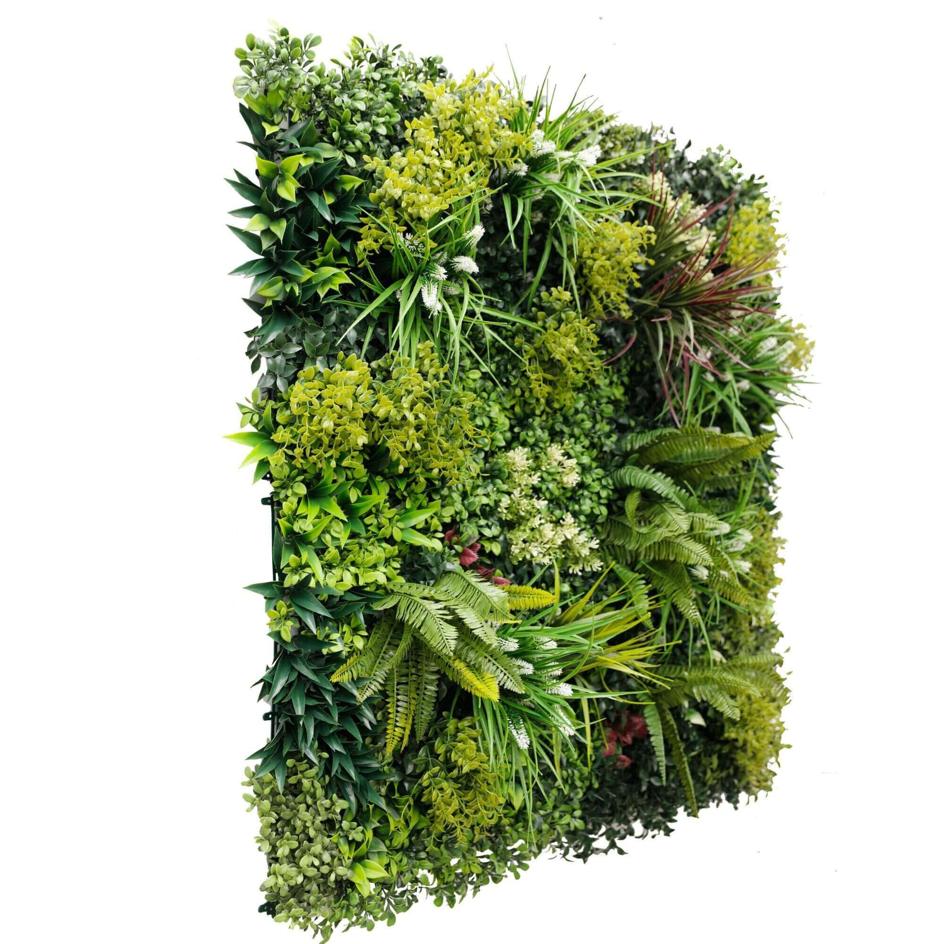 Lush Spring Artificial Vertical Garden Green Wall Panel 40×40in 11 SQ FT – UV Resistant – Commercial Grade