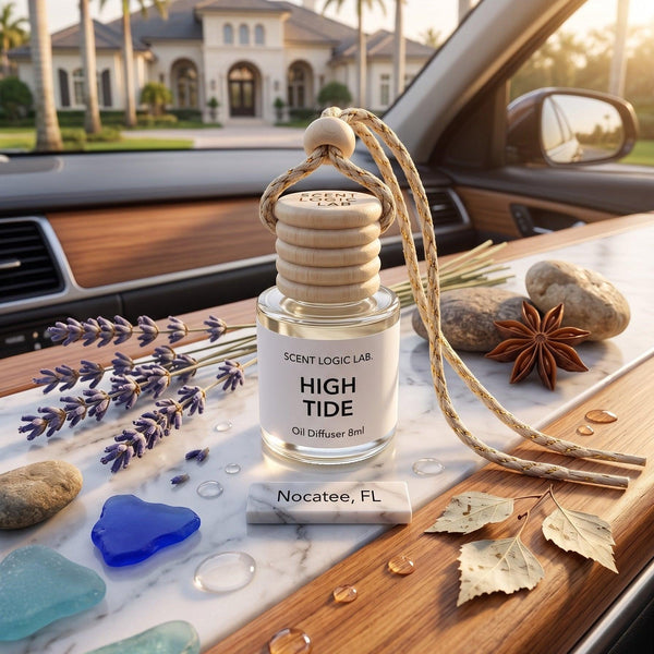 Luxury Car Diffuser — Nature Scents, 8ml Refillable, Long-Lasting Fragrance