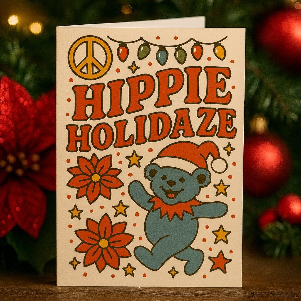 Hippie Holidaze Christmas Card