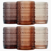 Venus Hobnail Lowball Whiskey Glassware, Set of 6