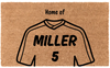 Personalized Jersey Print Coir Mat