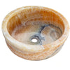 Natural Stone Honey Onyx Drop-in Vessel Sink Polished (D)16