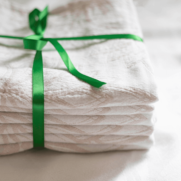 Turkish Towel | Hand Towel | Oat + White