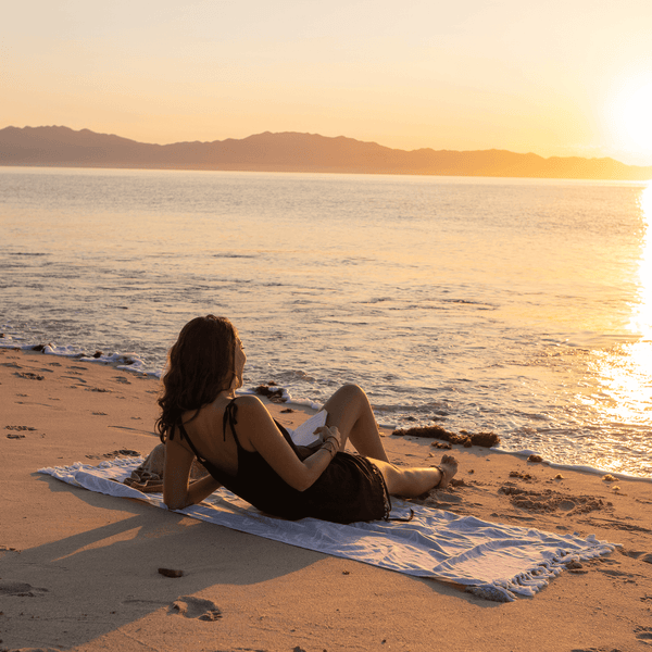 Turkish Towel | Body Towel | Grey + White