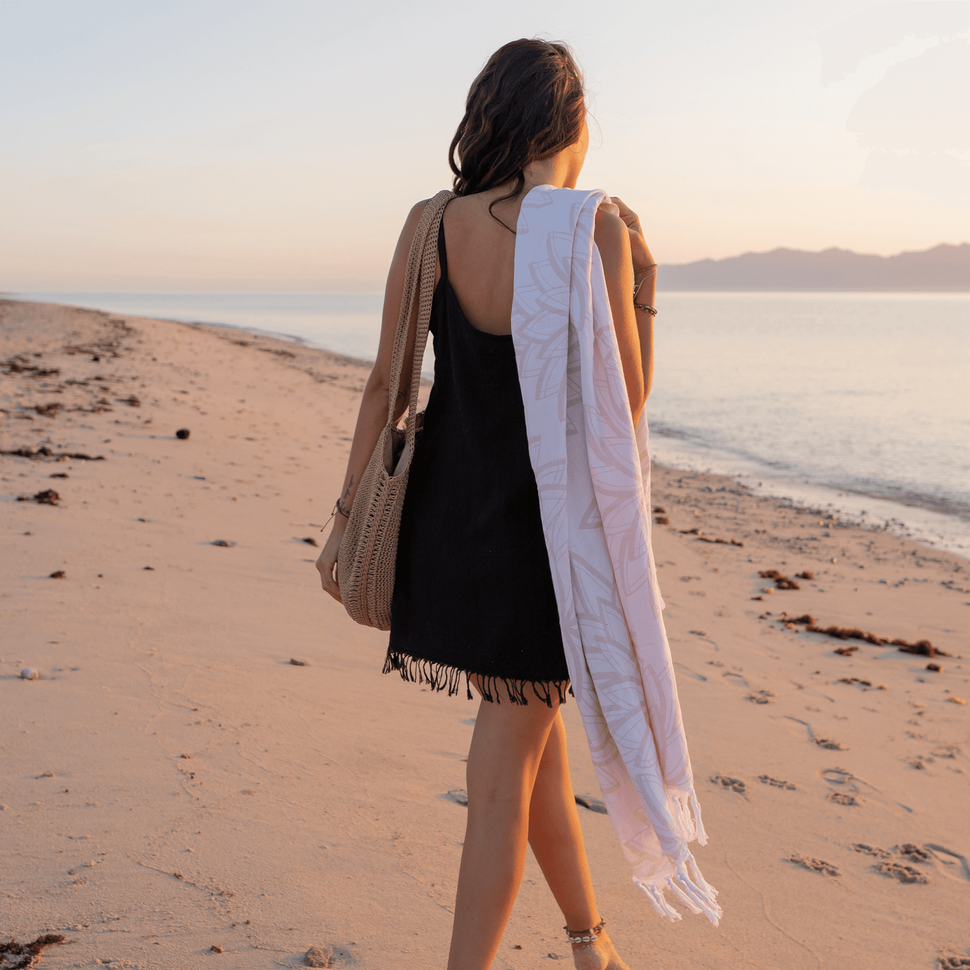 Turkish Towel | Body Towel | Oat + White