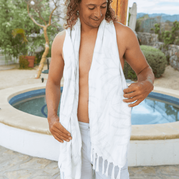 Turkish Towel | Single Set | Grey + White