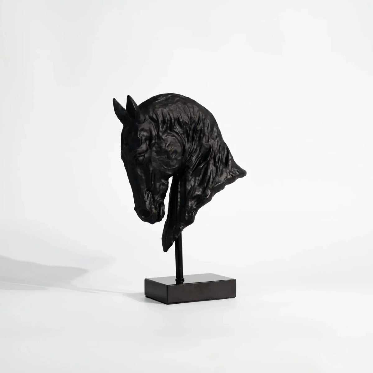 Horse Head - Decorative Black Figurine