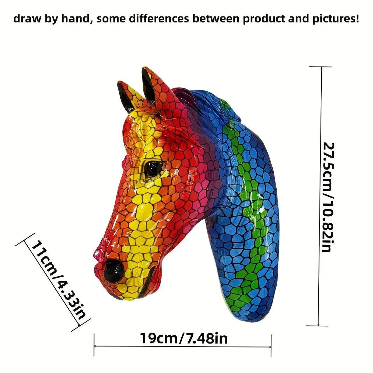Horse Head - Handcrafted Gold Large