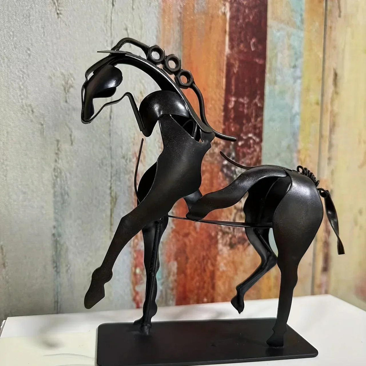 Horse Sculpture - 3D Luminous Metal 7.9in