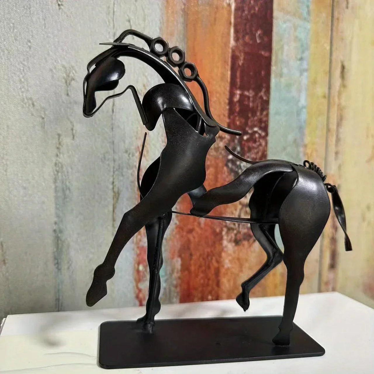 Horse Sculpture - 3D Luminous Metal 7.9in