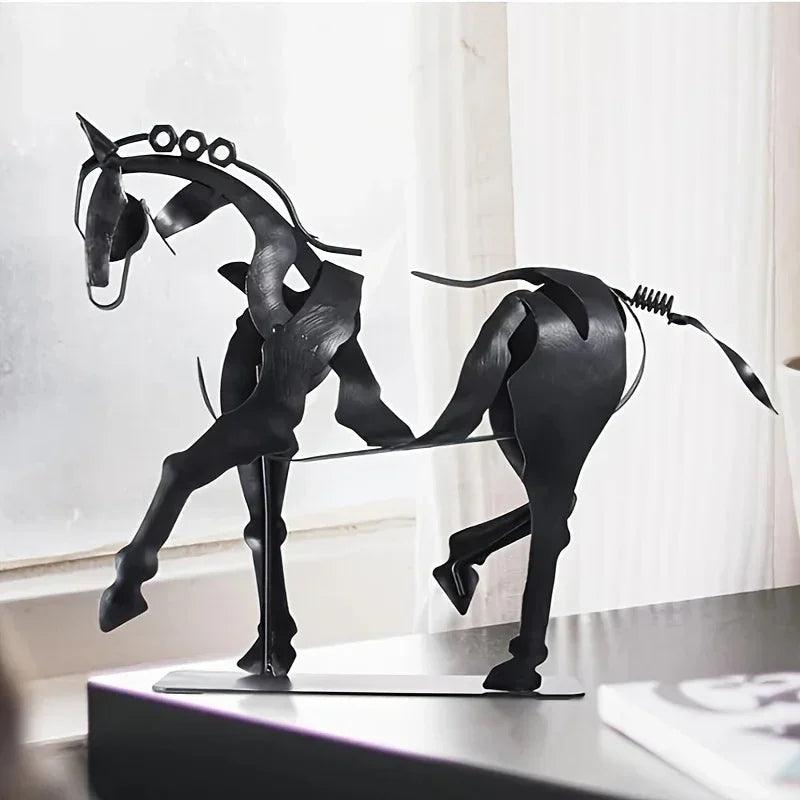 Horse Sculpture - 3D Luminous Metal 7.9in