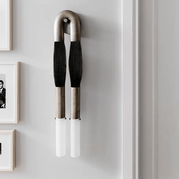 Modern Brass and Glass Wall Sconce