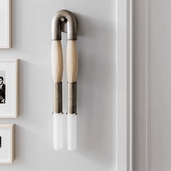 Modern Brass and Glass Wall Sconce