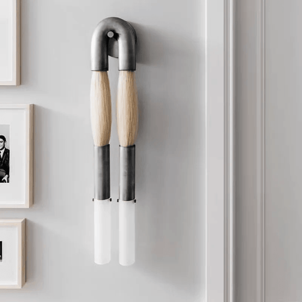 Modern Brass and Glass Wall Sconce