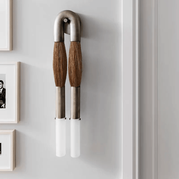 Modern Brass and Glass Wall Sconce