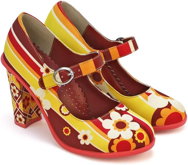 Hot Chocolate Design Chocolaticas High Heels 1970 Women's Mary Jane Pump