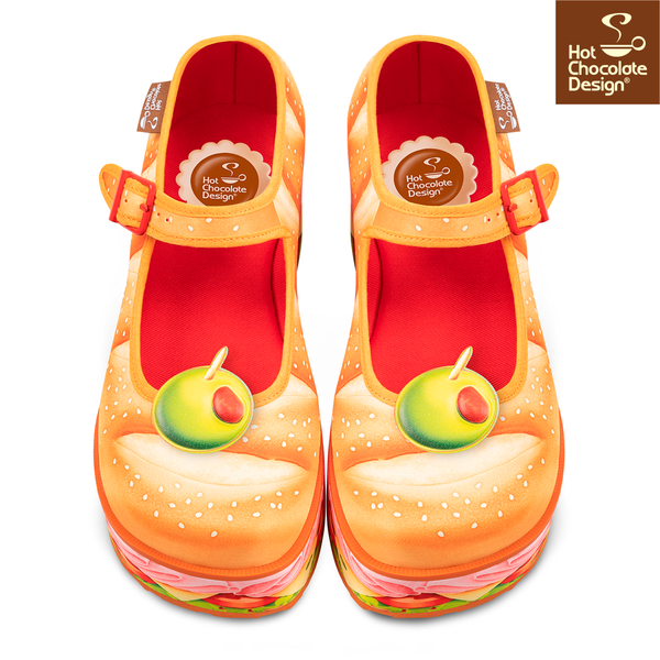 Chocolaticas Design Footlong Mary Jane Platform