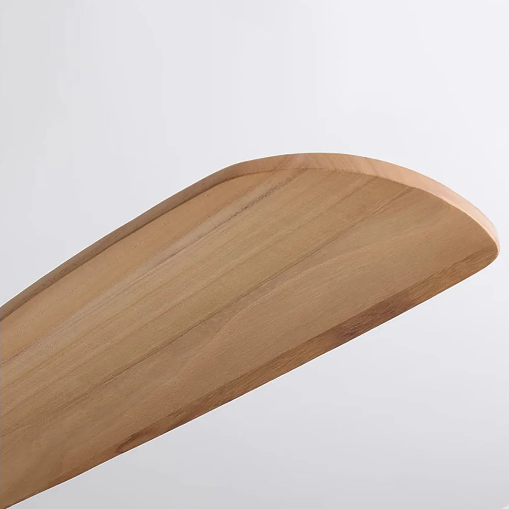 Hugger Wood Blade Ceiling Fan Lamp