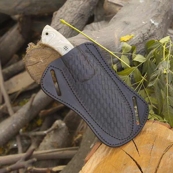 Breeze Hunting Knife with Mother of Pearl Resin Handle