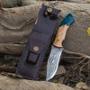 Breeze Hunting Knife with Exotic Olive Wood & Resin Handle