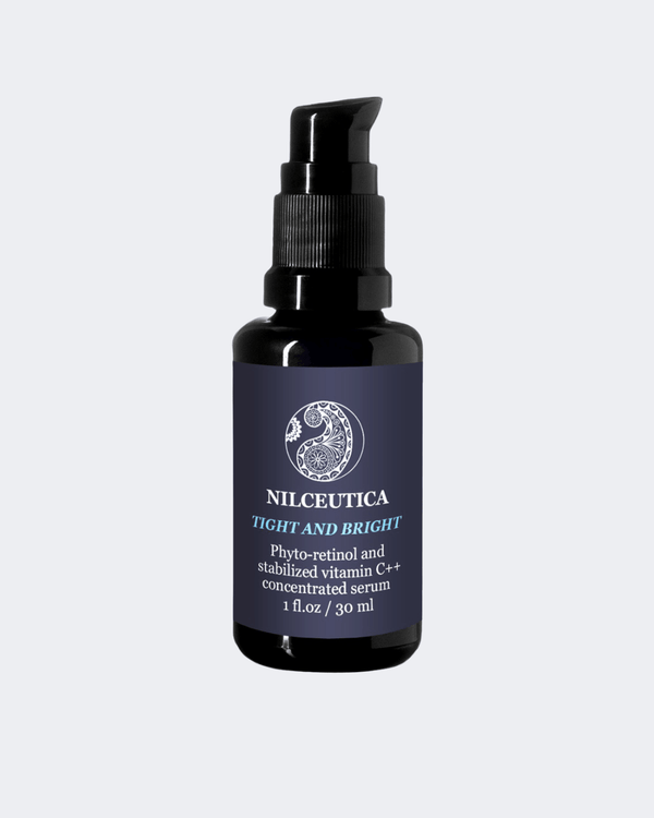 TIGHT AND BRIGHT, an Advanced Gentle Phyto-Retinol and Vitamin C Serum, 12 Innovative Technologies, 55% High-Performance Cosmeceuticals