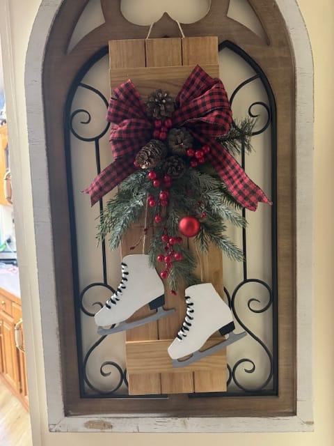 Unfinished Wood Ice Skate Shape - Winter - Craft - up to 46
