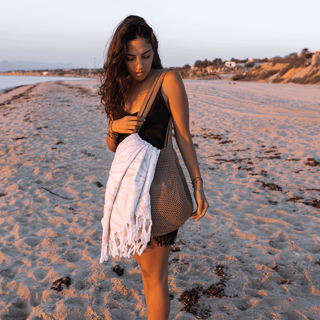 Turkish Towel | Body Towel | Oat + White