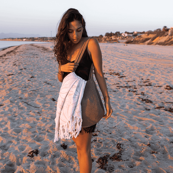 Turkish Towel | Body Towel | Oat + White