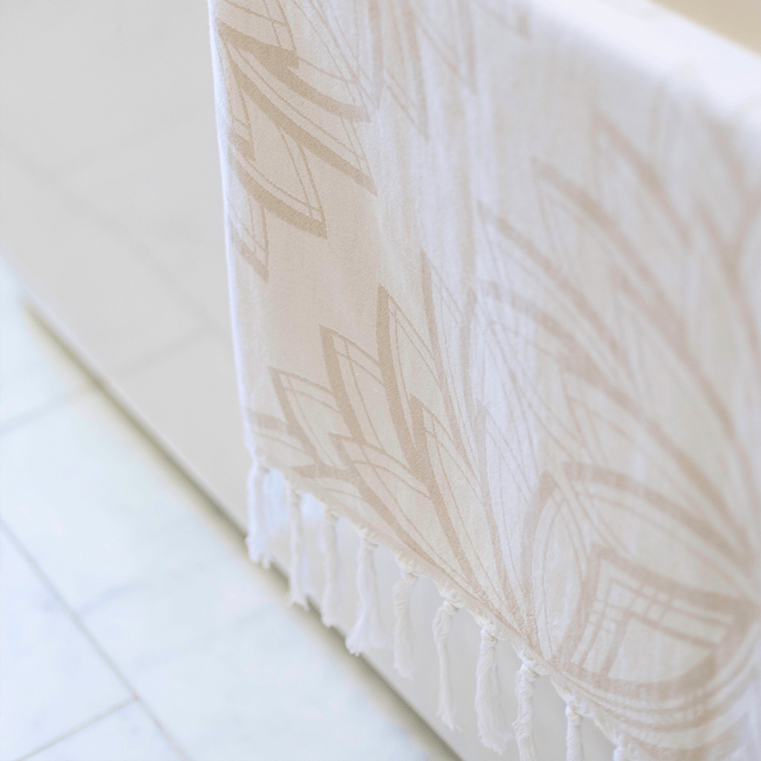 Turkish Towel | Body Towel | Oat + White