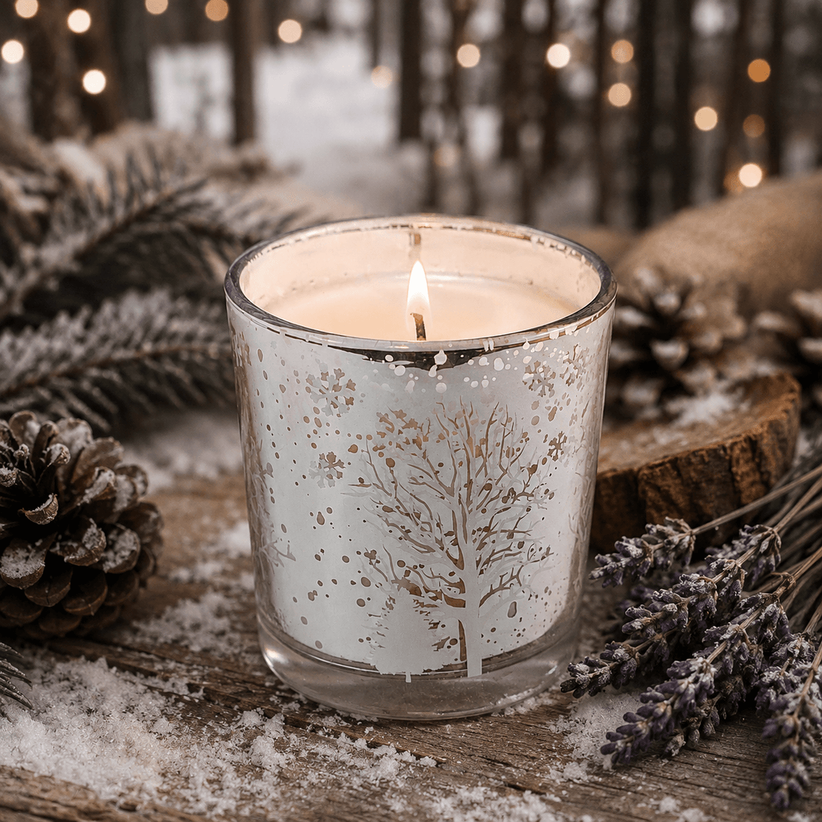 Winter Woods Holiday Candle