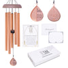 Memorial Wind Chime – Whispering Hearts™ Collection – Rose Gold 28”