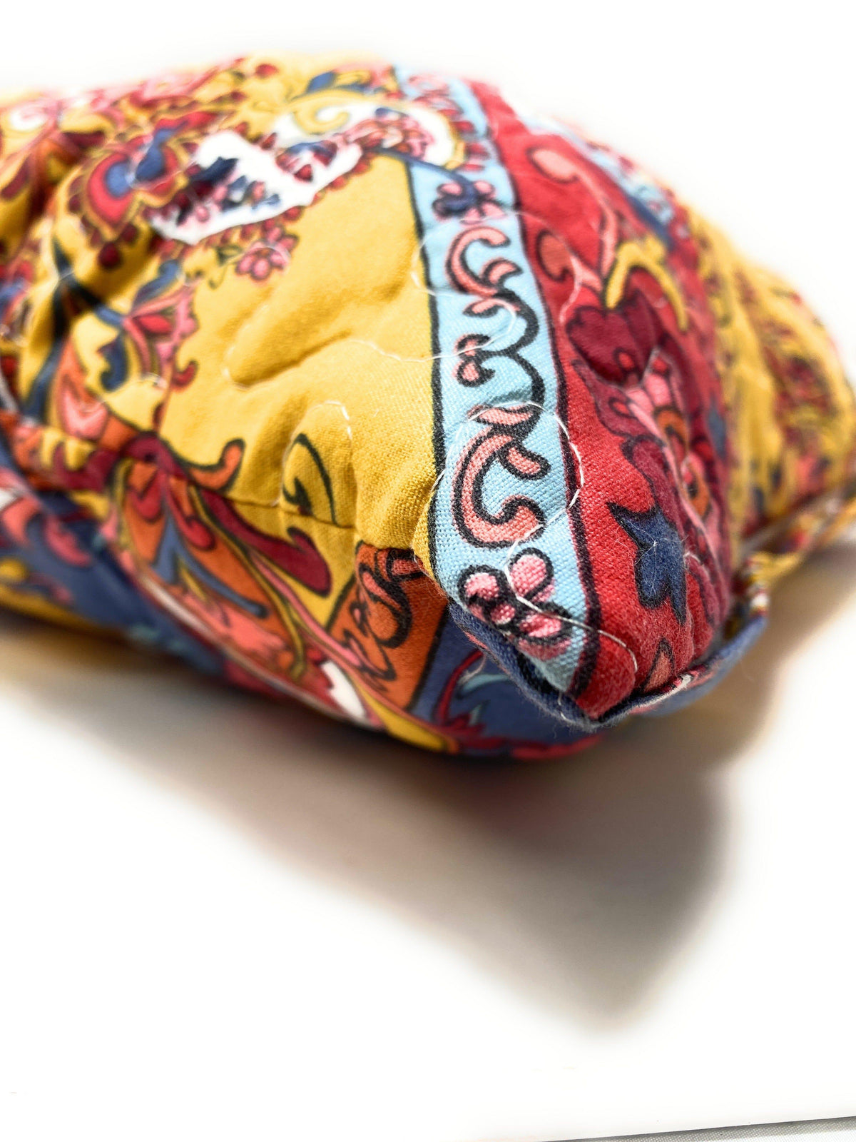 Tache Mustard Yellow Blue Red Paisley Chevron Hanging Gardens Cushion Cover 2-Pieces (HS3148Y)