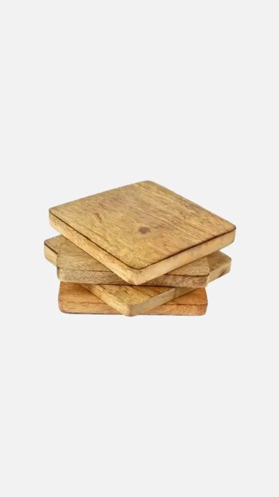 Acacia Wood Coasters - Set of 4