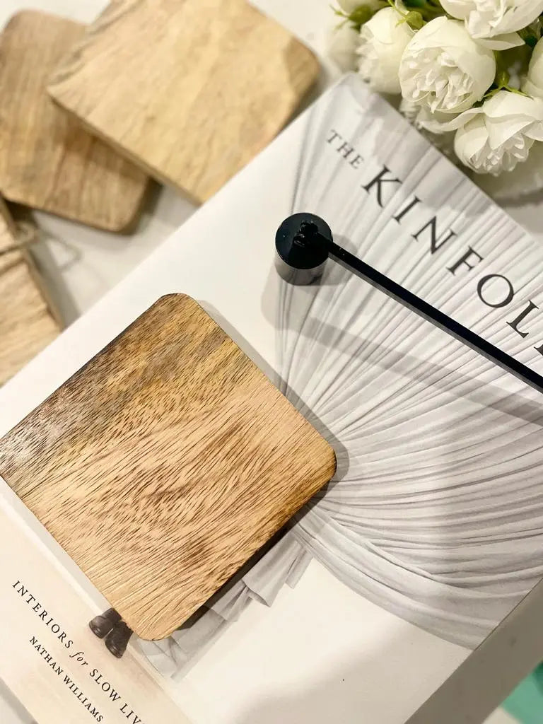 Acacia Wood Coasters - Set of 4