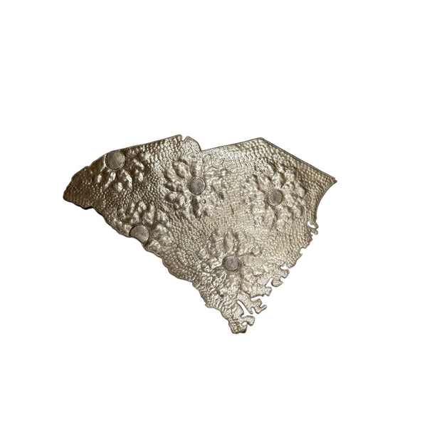 South Carolina Floral Metal Art
