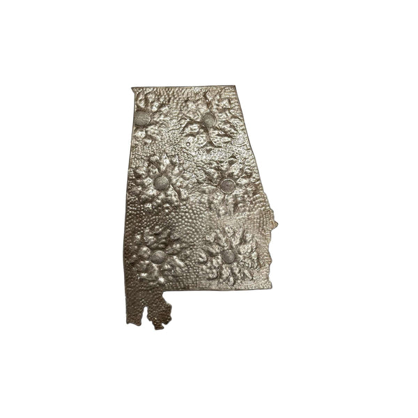 Alabama Floral Metal Art