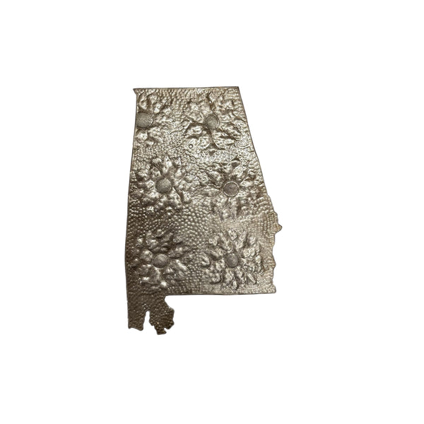 Alabama Floral Metal Art