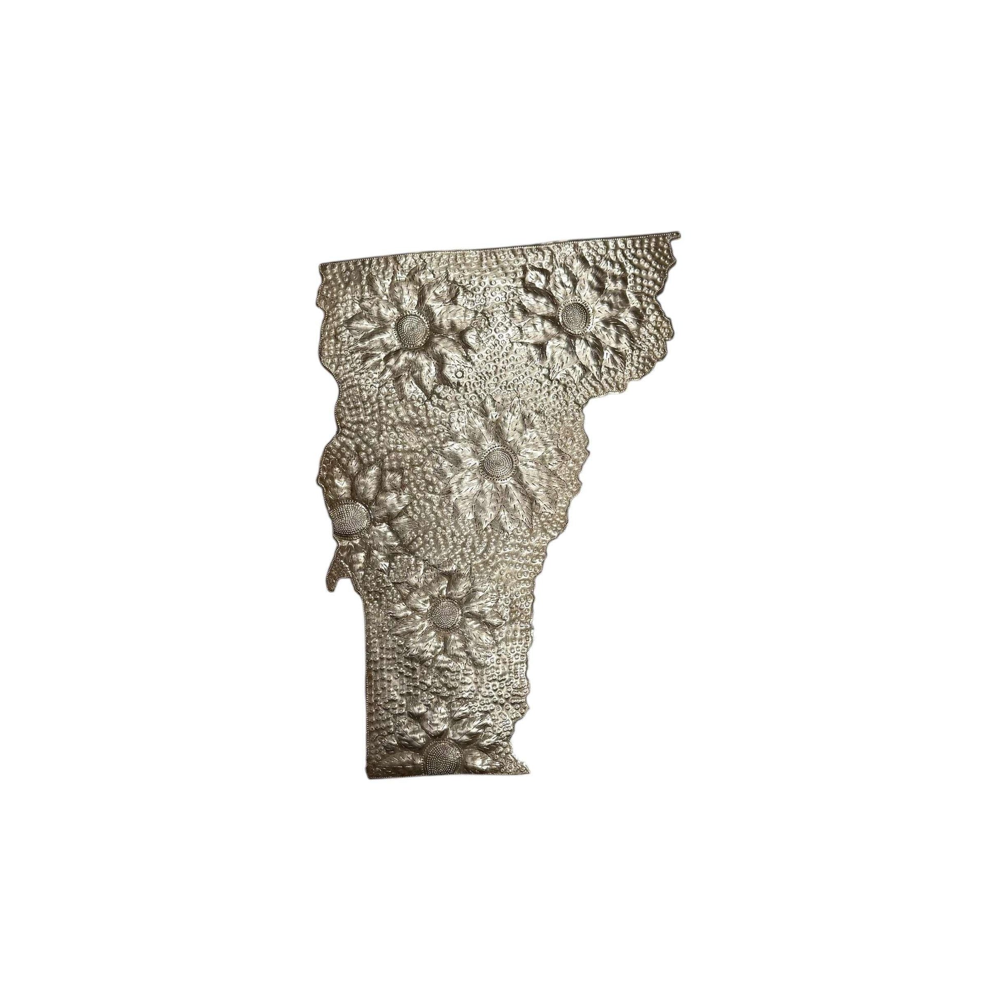 Vermont Floral Metal Art