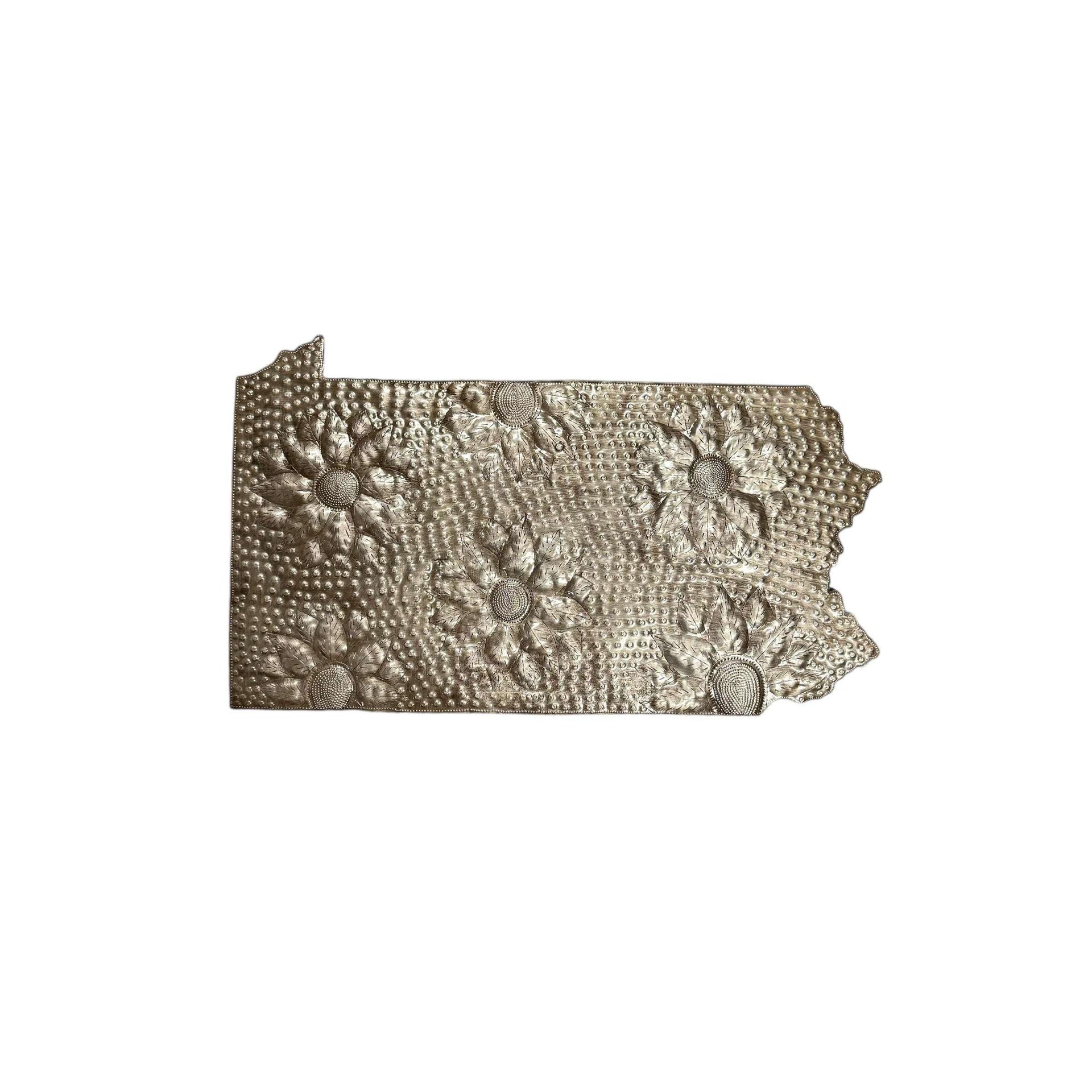 Pennsylvania Floral Metal Art