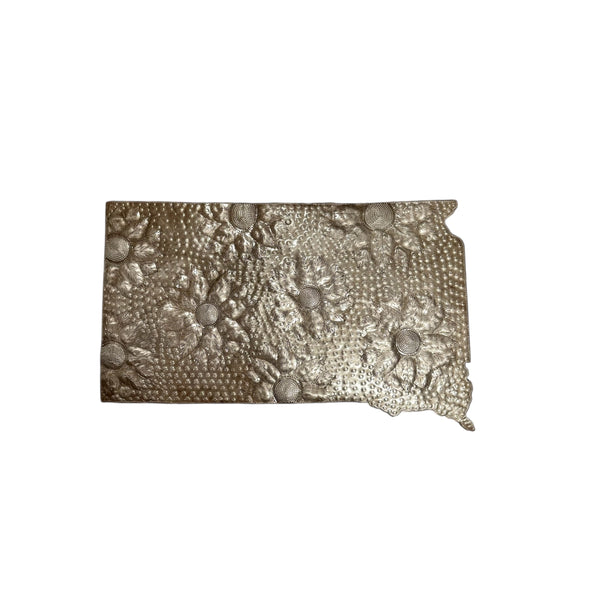 South Dakota Floral Metal Art