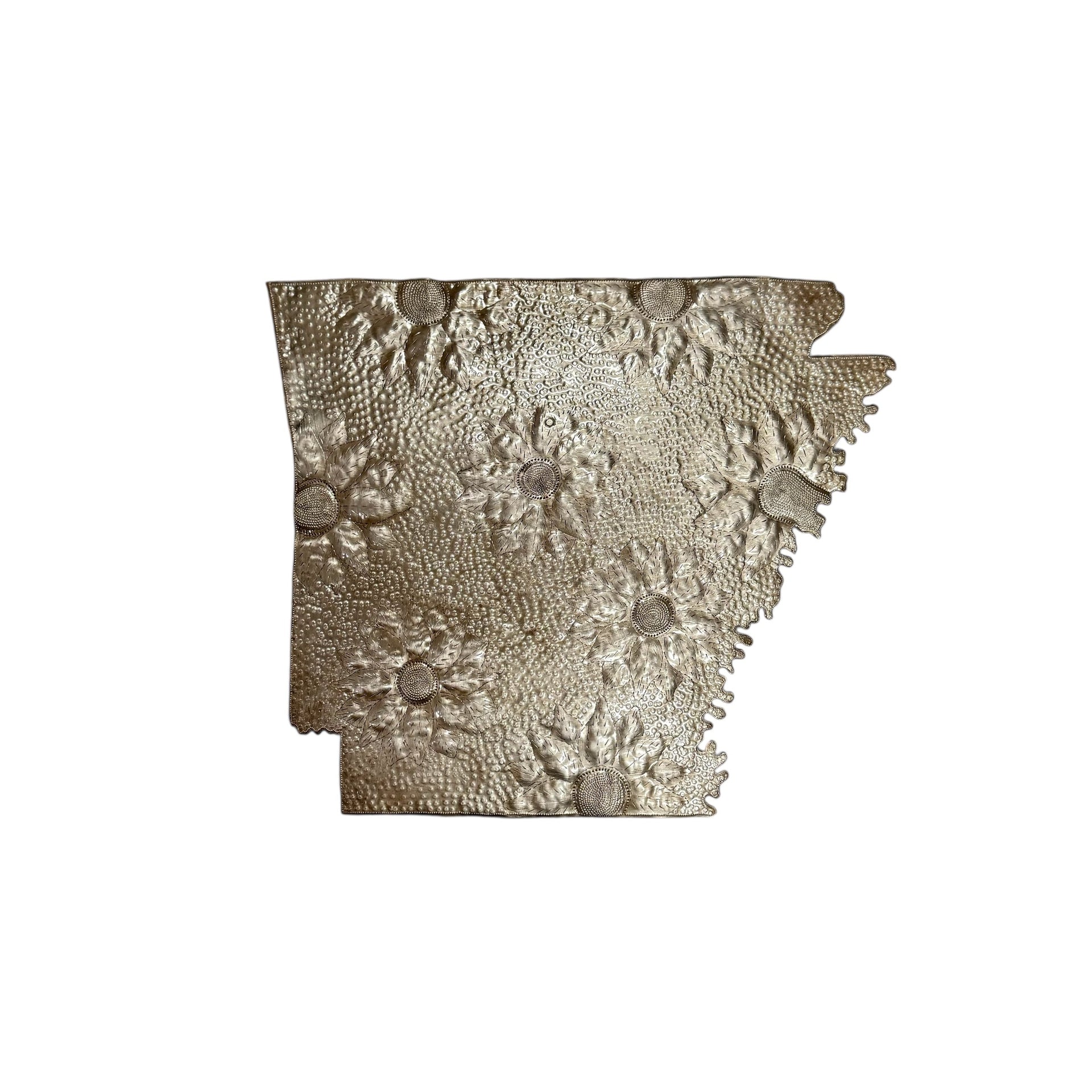 Arkansas Floral Metal Art