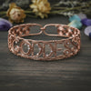 Custom copper wire wrapped Moissanite goddess choker necklace