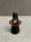 Custom copper wire wrapped eye ring design # 1