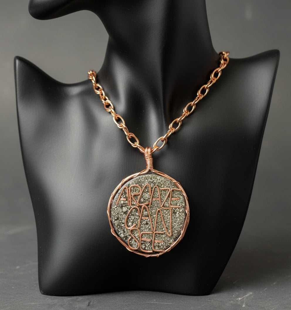 Custom Crystal and Agate Name Pendant