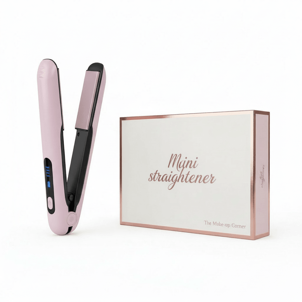 Wireless Hair Straightener Flat Iron Mini 2 IN 1 Roller USB 5000mAh Max 200 Degree Portable Cordless Curler 4 Levels Dry And Wet Uses