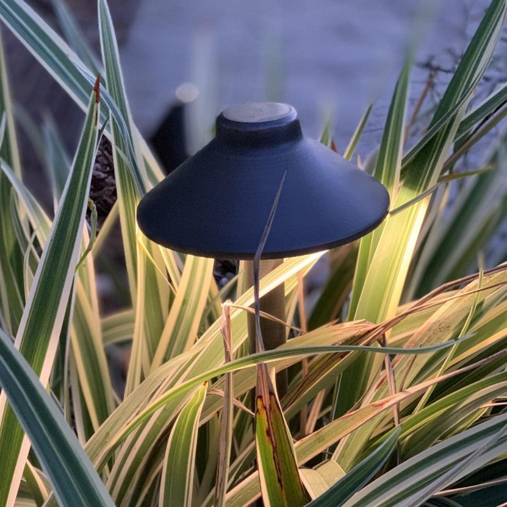 PLB02 Clear Lens Outdoor Garden Pathway Light | 12V Low Voltage Brass Path Light