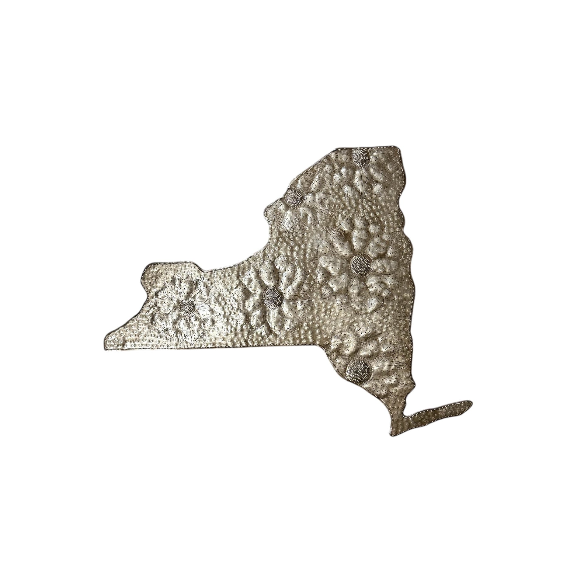 New York Floral Metal Art